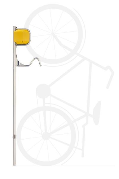 Porte vélo mural pour garer 1 vélo à la verticale - Benito Ini